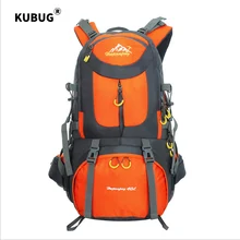 Kuбаг 40л открытый рюкзак на плечо мужская дорожная сумка Женская водонепроницаемая Большая вместительная Спортивная походная сумка