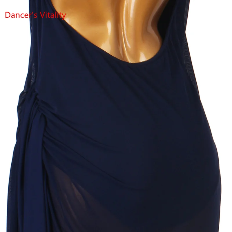 Vestido de dança latina roupas práticas rumba