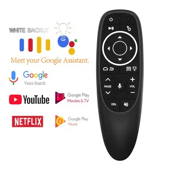 

G10S PRO 2.4G Wireless Backlit Air Mouse with Fidelity Voice input Built-in axis Gyroscope Support motion games remote control