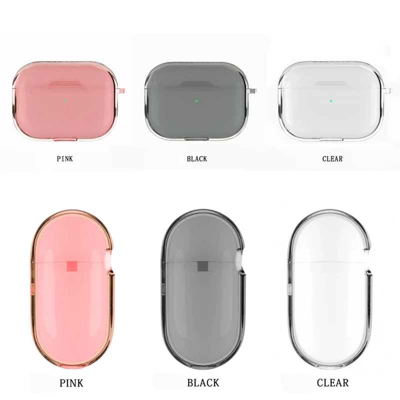 Прозрачный чехол для Apple AirPods Pro Чехол TPU Мягкий силиконовый прозрачный чехол для Air Pods Airpod Pro 3 чехол Bluetooth наушники
