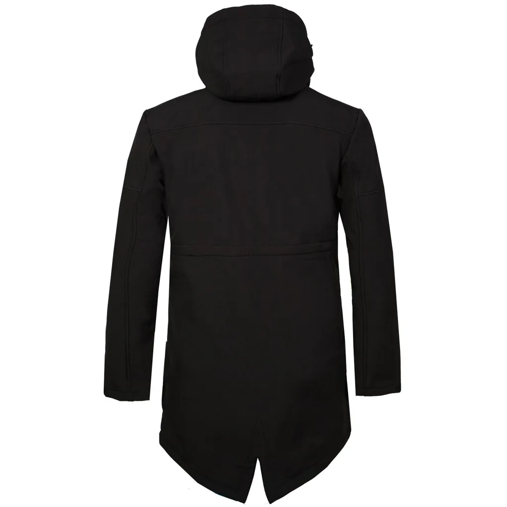 Новая теплая зимняя куртка для бега на молнии, длинное утепленное пальто, зимние походные спортивные пальто для занятий спортом на открытом воздухе, большие размеры