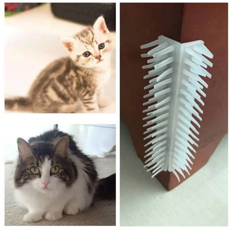 Pet Cat Grooming Safe Self Grooming Brush for Wall Corner Free Hand Cats Massage Comb Pet Cat Grooming Safe Self Grooming Brush for Wall Corner Free Hand Cats Massage Comb