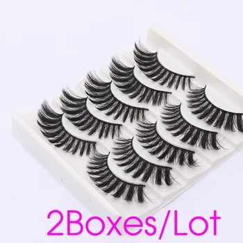 

10 Pairs Faux Mink Hair 3D Volume Thick Daily False Fake Eyelashes Daily Make Up Eyelash Extension Lashes