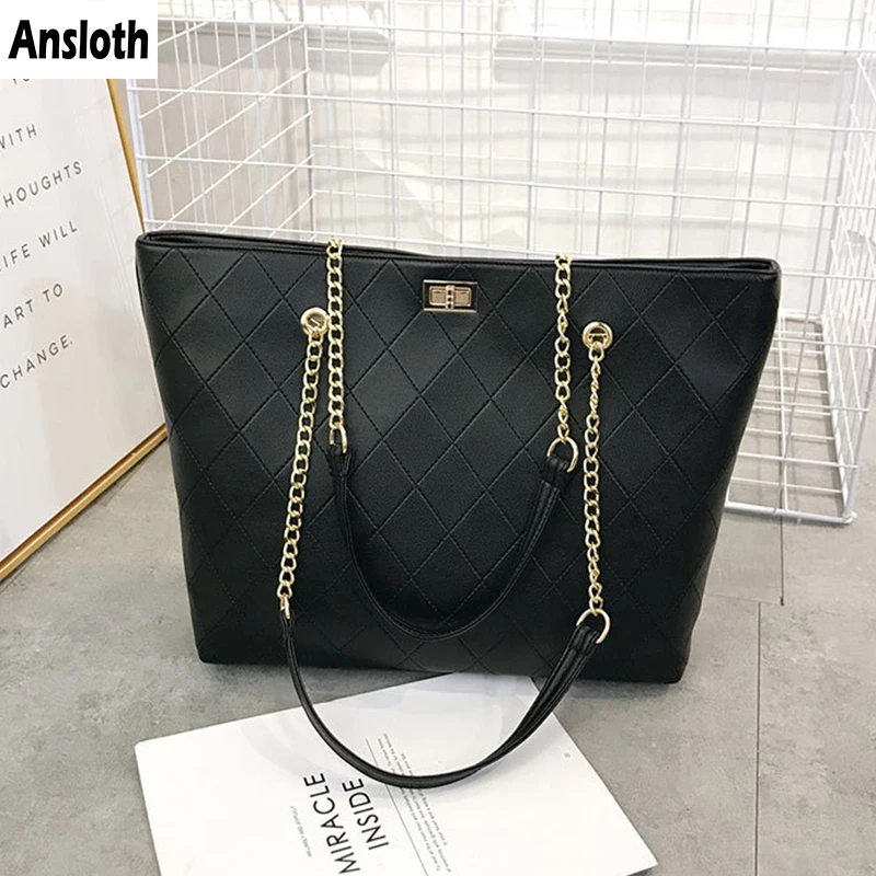 

Ansloth Retro High Capacity Handbags Women Designer Fahion Shoulder Bags 2020 New Trendy Luxury PU Leather Totes Bag Lady HPS985
