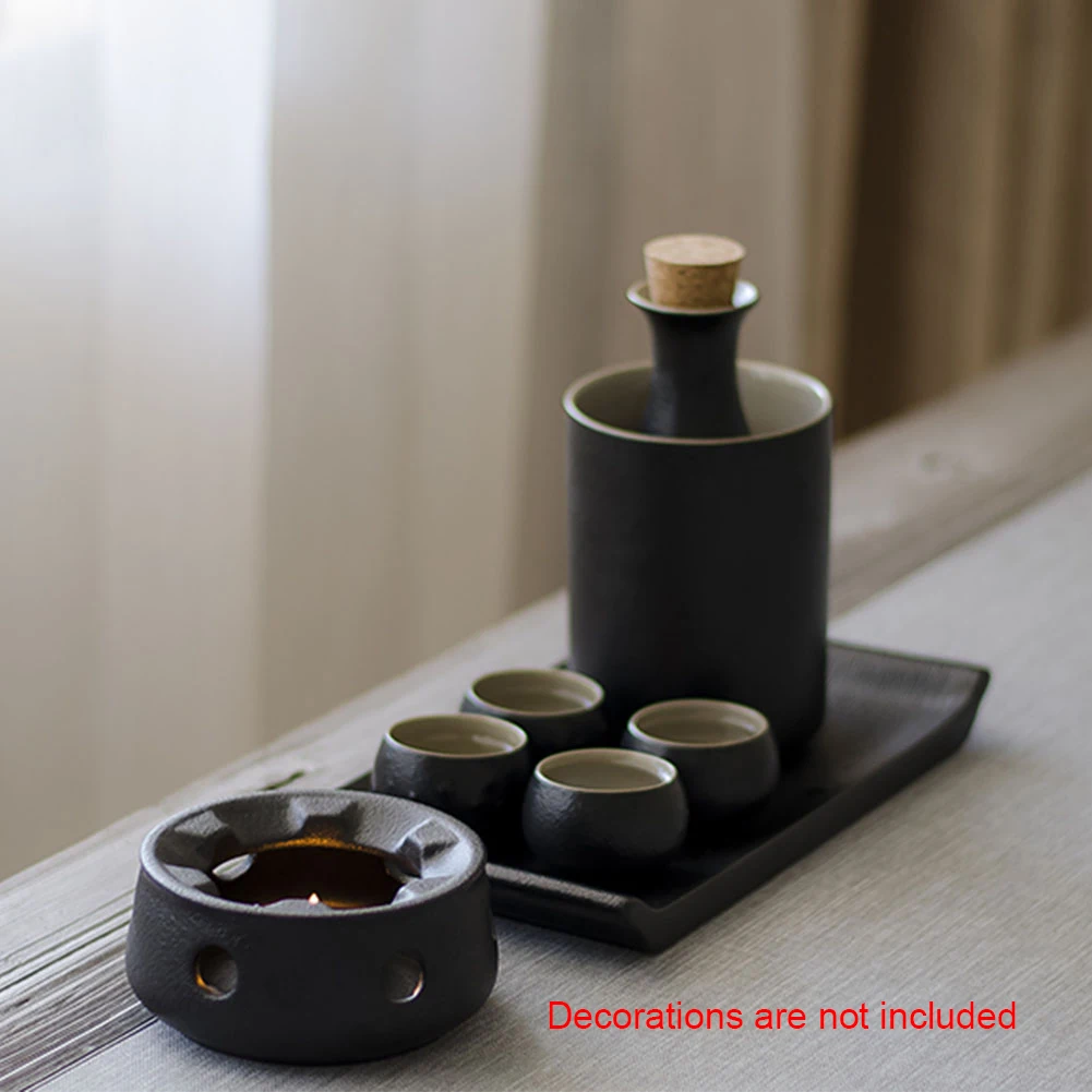 Stand Retro Night Tea Pot Decorative Home Warmer Base Japanese Style Accessories Coffee Milk Ceramic Candle Holder Insulation