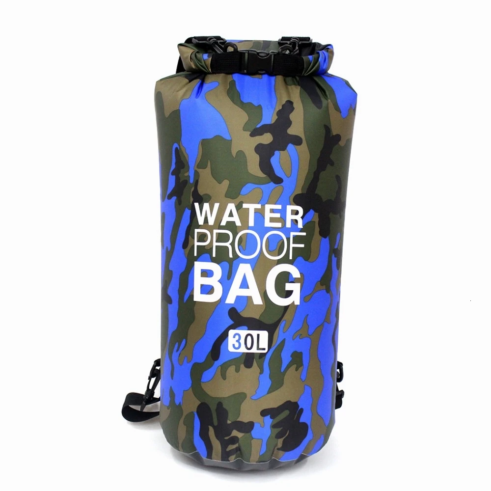 Outdoor Floating Waterproof Dry Bag 30L Roll Top Sacks Storage Bag Swimming Rafting Kayaking Sailing Canoing River Trekking Bag (2)