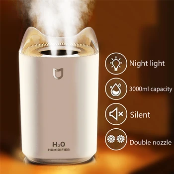 

Large Capacity Humidifier 3L Aroma Diffuser Double Mist Aromatherapy Air Humidifier USB Mist Maker Fogger For Car Home Office