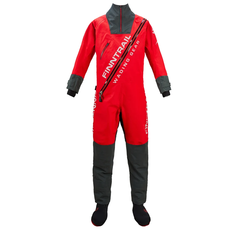 Waterproof Dry Suit One-piece Drysuit Wading for Kayak Canoe ATV/UTV Water Sport Wader Finn-Trail Men Women Wetsuit | Спорт и
