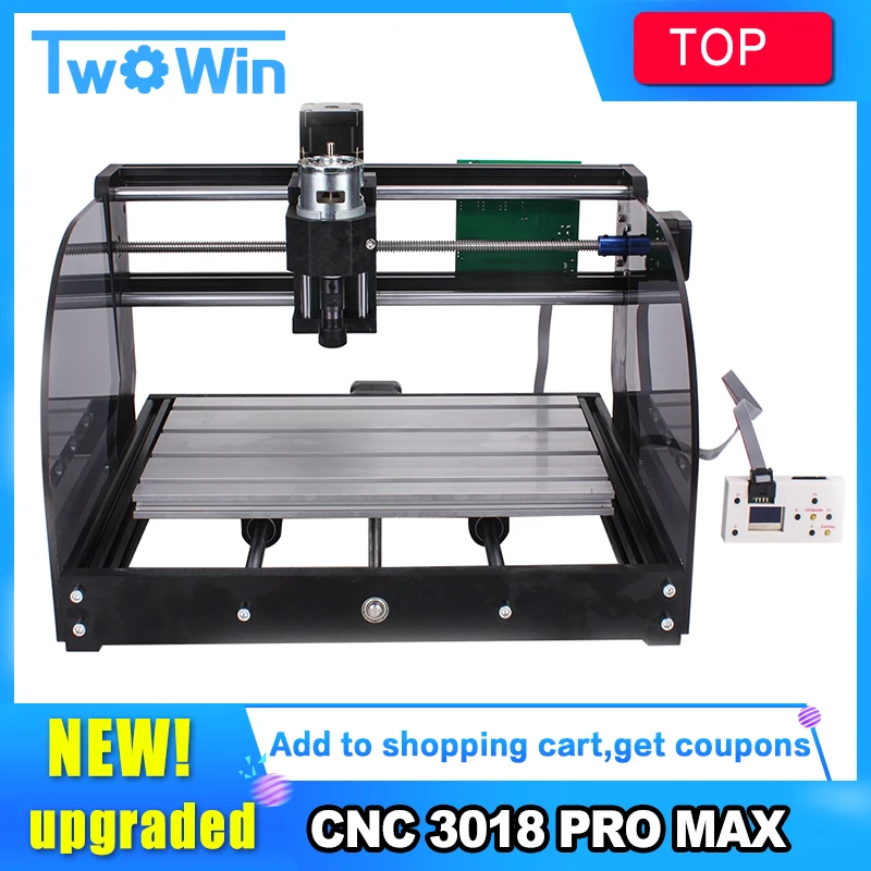 

CNC 3018 Pro Max Laser Engraver GRBL 3Axis pcb Wood Router Machine DIY Engraving Machine For Mini Engraver,can work with Offline