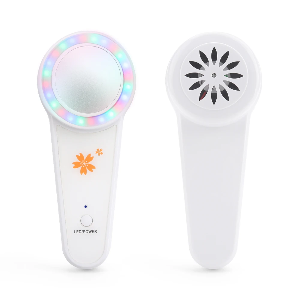 

Colorful Ultrasonic Cleaning Facial Massager Cold Beatuy Apparatus LED Photon Tighten Facial Photon Therapy Skin Rejuvenation