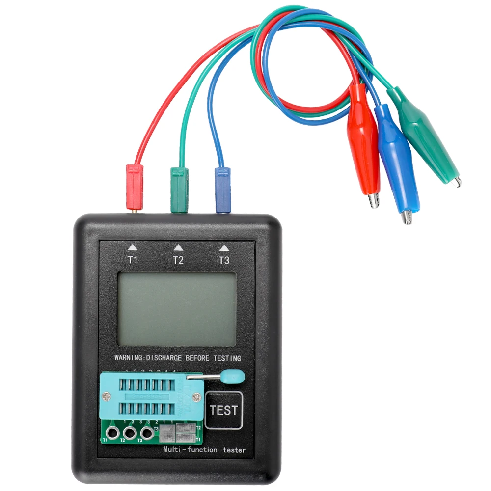 

Transistor Tester One-button Operation Multi-Function Tester ESR Meter Diode Triode Capacitor Resistor Detector
