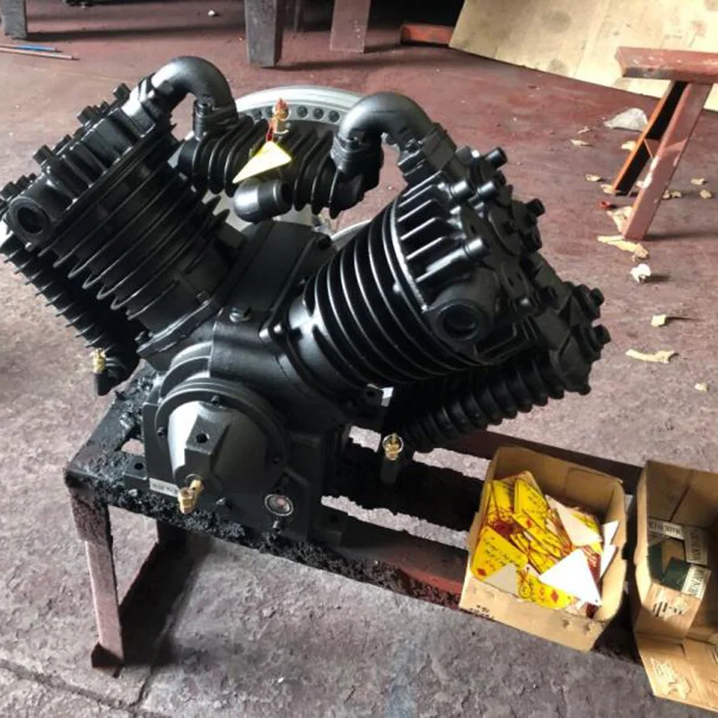 DMC воздушный компрессор насос двухступенчатый 5,5 hp 181 PSI 2 цилиндровый насос 12,5 бар рабочее давление голый насос запасные части новые