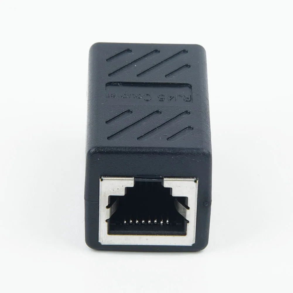 

2 ports Extender Female Connector Standard For Cables Lightweight Small 2*2*4.1cm LAN Adapter