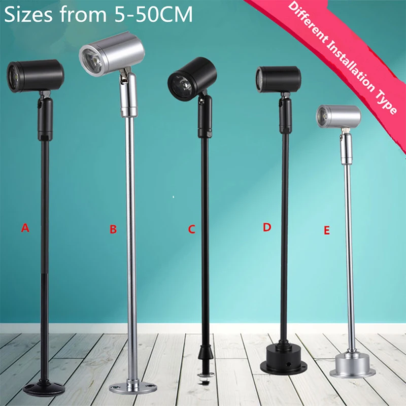 4pcs 3W Led Display Light LED Spotlights Lighting for Jewelry Table Boutique Cabinet Picture Post Lights 35CM Wholesale | Освещение