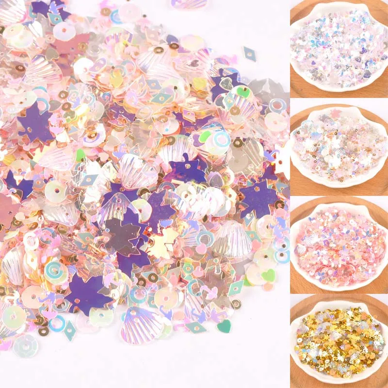 

10g nis Internet celebrity colour Sequins/Paillettes Sewing Craft DIY Manicure Scrapbook Technology c2676