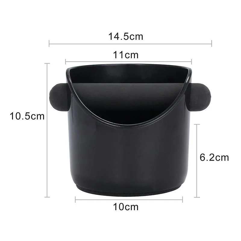 Anti Slip Shock-absorbent Espresso Knock Box Anti Slip Coffee Grind Dump Bin Waste Bin With Detachable Knock Bar For Barista_voghion.com
