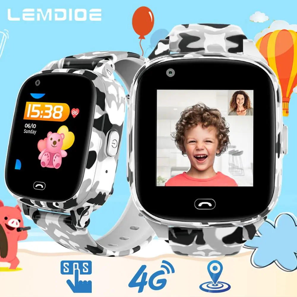 

4G Smart Watch Kids 650mAH Standby WIFI Online Video Call Smartwatch Baby 512M+4GB GPS SOS Remote Monitoring For Child