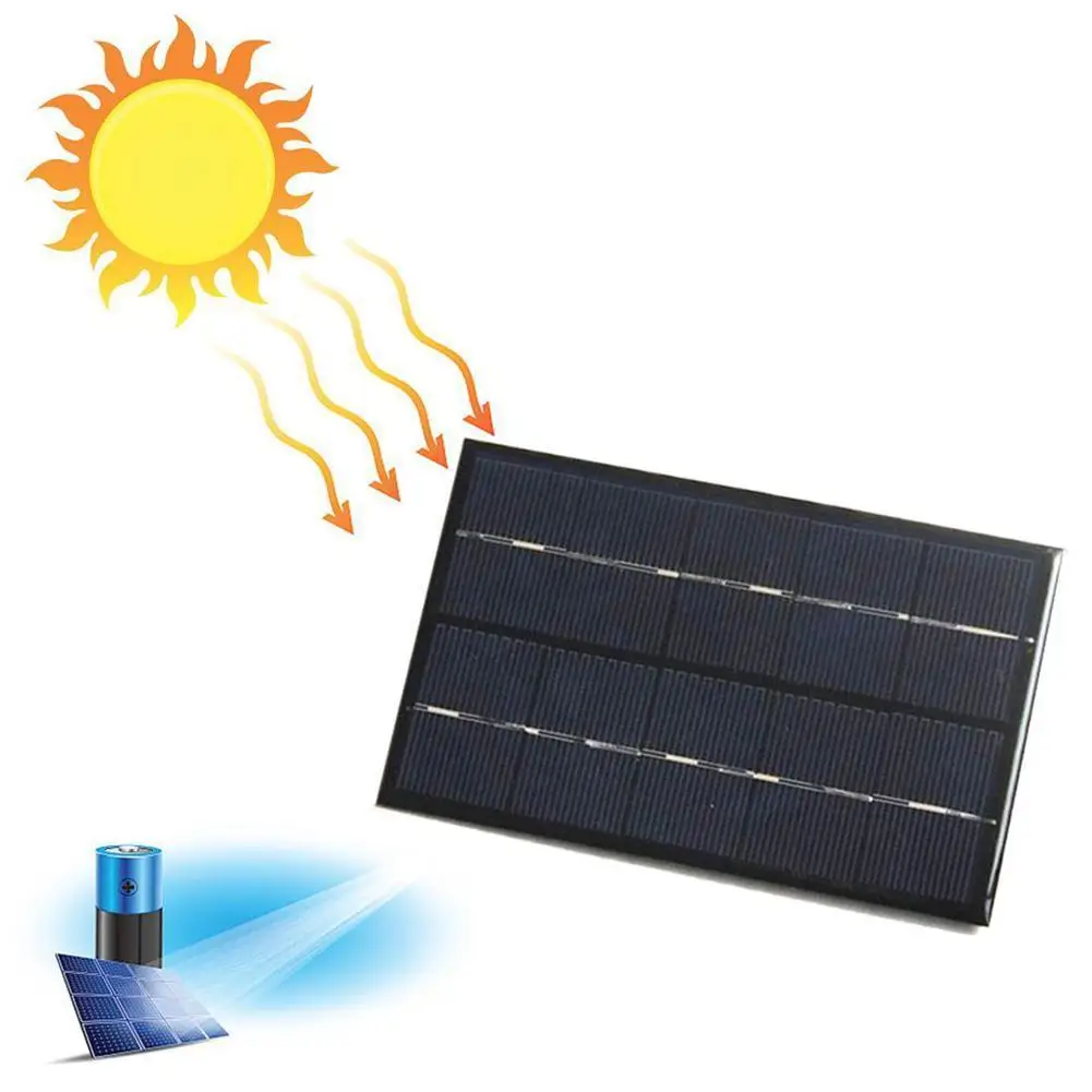 

2W 5V Solar Panel 88*142mm Solar Cell DIY Charge Battery Output Solar USB Panel Cable L7M7