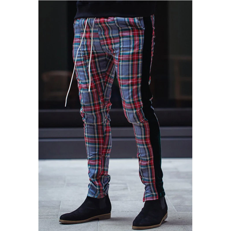 tartan tracksuit bottoms