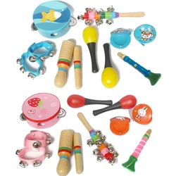 LERVANLA – jouets artisanaux en bois pour la petite enfance, Instrument de musique, tambour, hochet, Percussion, ensemble de musique 