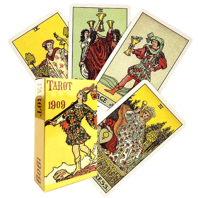 Venda quente 78 cartas de tarô 1909 para adivinhação uso pessoal oracle  deck versão completa inglês jogos de tabuleiro com pdf guidebook -  AliExpress