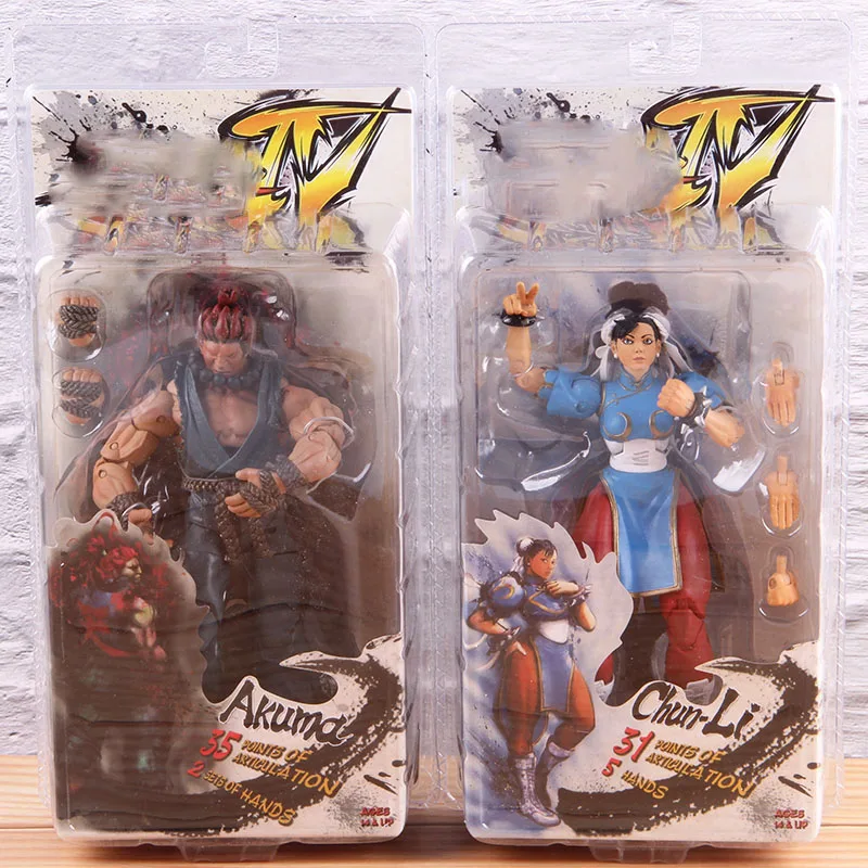 Tanie NECA klasyczna gra chun li Chun Li figurka Akuma rysunek PVC zabawki modele do kolekcjonowania dla chłopców prezent