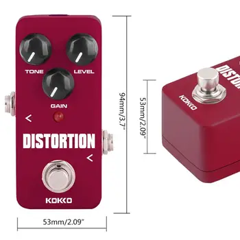

Aluminum Alloy Effect Pedal Effector Distortion for Electric Guitar