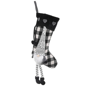 

Christmas Stocking Socks Swedish Gnome Party Gift Candy Bag Hanging Pendant Xmas 67JB