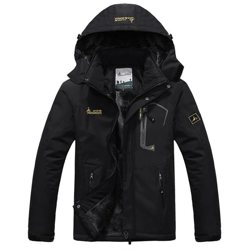 Men's Windproof Winter Hooded Jacket-4