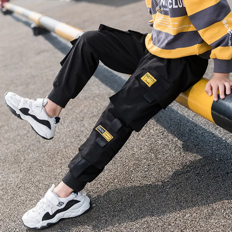 

Boys Winter Pants Sports Warm Trousers Fleece Kids Thick Pants Children Long Trousers For 4-13 Years Kids Boys Causal Pants