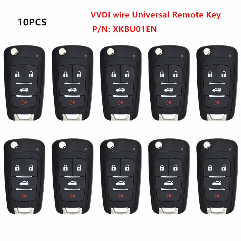 10 шт. ключ дистанционного управления KEYECU XHORSE VVDI для провода типа Buick