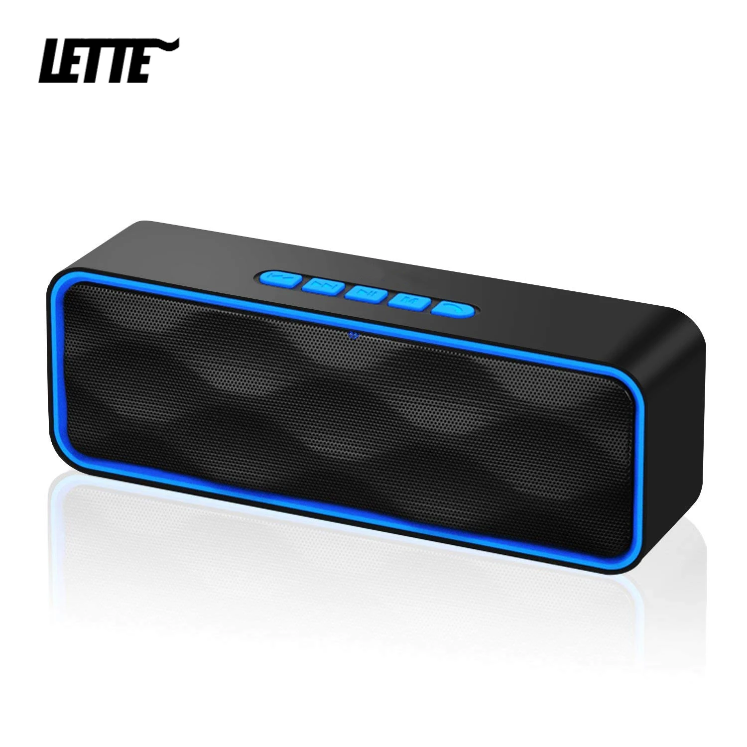 Bluetooth 5.0 Wireless Speaker USB Flash Drive TF Card Playback Dual Horns Subwoofer TWS Wireless AUX Input Column