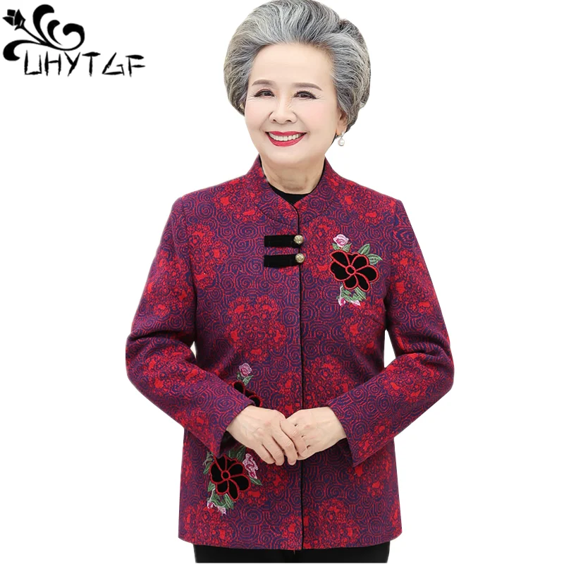 

Куртка UHYTGF женская с принтом, элегантный повседневный Топ, пиджак свободного покроя, тонкая верхняя одежда, большие размеры 5XL, в Корейском стиле, весна-осень 960