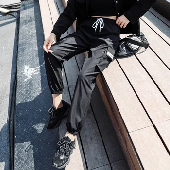 

2020 New Spring Overalls Pants Women's Pants Loose High Waist Thin Thin Wild Student Casual Beams