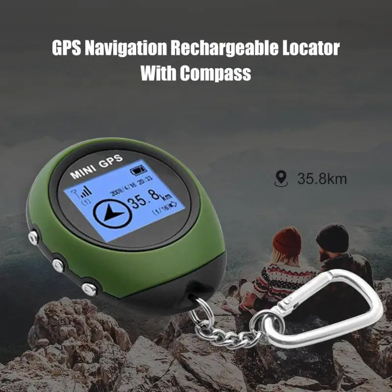 Mini GPS Tracker Locator Finder Navigation with Electronic Compass for Outdoor Starting Point Directing Destination Accurate|Anti-Lost Alarm| - AliExpress