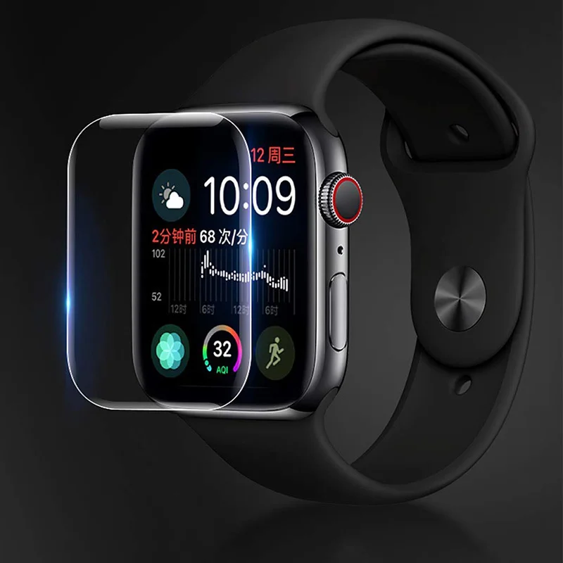 1 3packs Full Cover Screen Hydrogel Film for Apple Watch 38mm 42mm 40mm  44mm Screen Protector For I watch Series 6 5 4 3 2 1 SE|Phone Sticker \u0026  Back Flim| - AliExpress