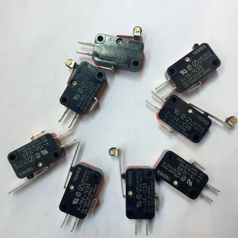 5/10PCS Momentary Micro Limit Switch V-152-1C25/V-155-1C25/V-156-1C25/V-15-1C25 15A The micro switch travel | Обустройство дома