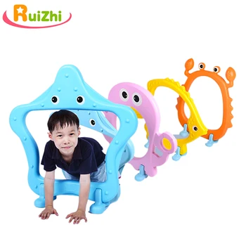 

Ruizhi 4pcs Children Sea World Plastic Arch Barrier Frame Outdoor Sport Jumping Through Hoops Sensory Equipment Kids Toys RZ1157
