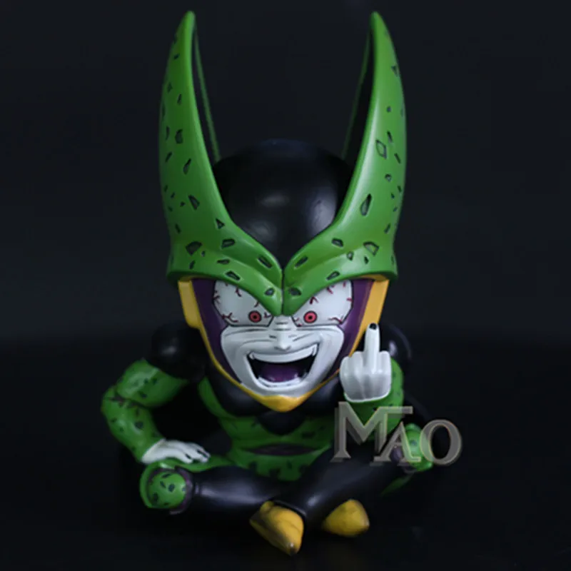 

Dragon Ball Ultimate Bot Cell Complete Body Erect Middle Finger GK Resin Statue Action Figure Toy X2458