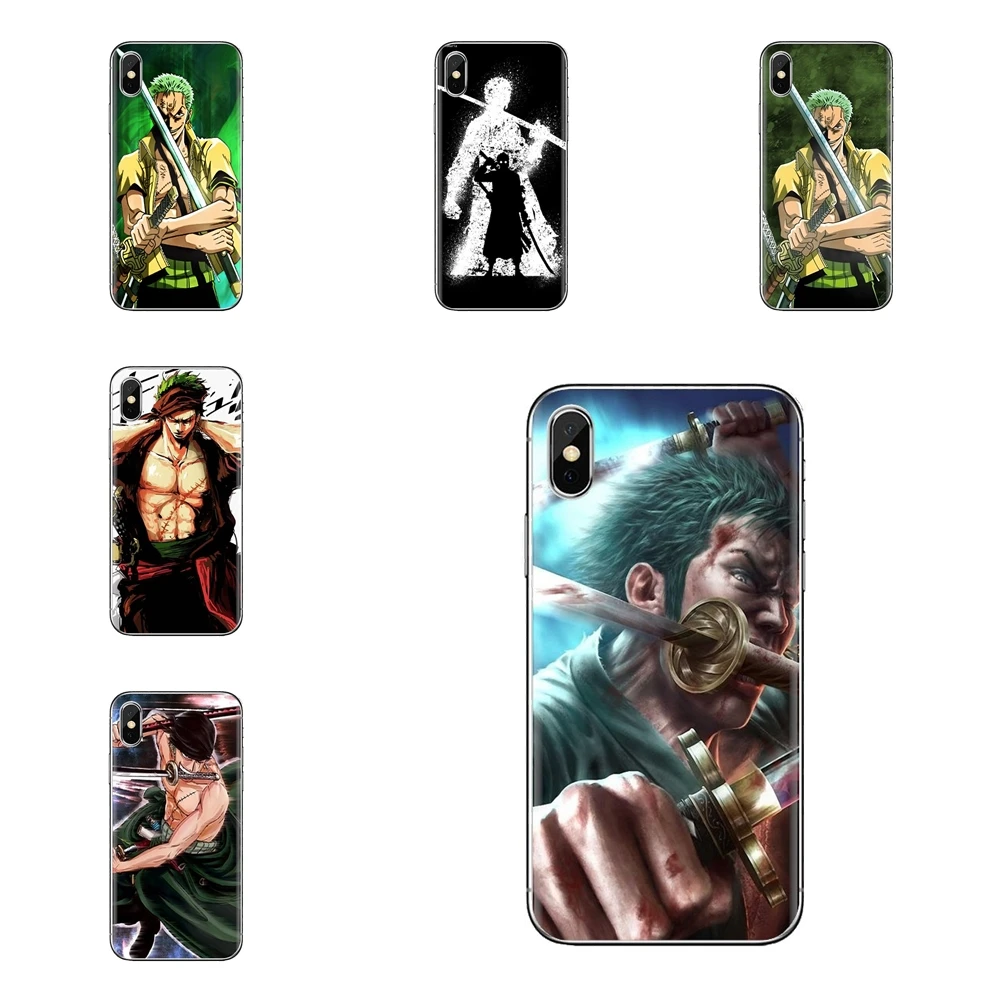 One piece Roronoa Zoro для samsung Galaxy S3 S4 S5 Mini S6 S7 Edge S8 S9 S10 Plus Note 3 4 5 8 9 Мягкие прозрачные чехлы |