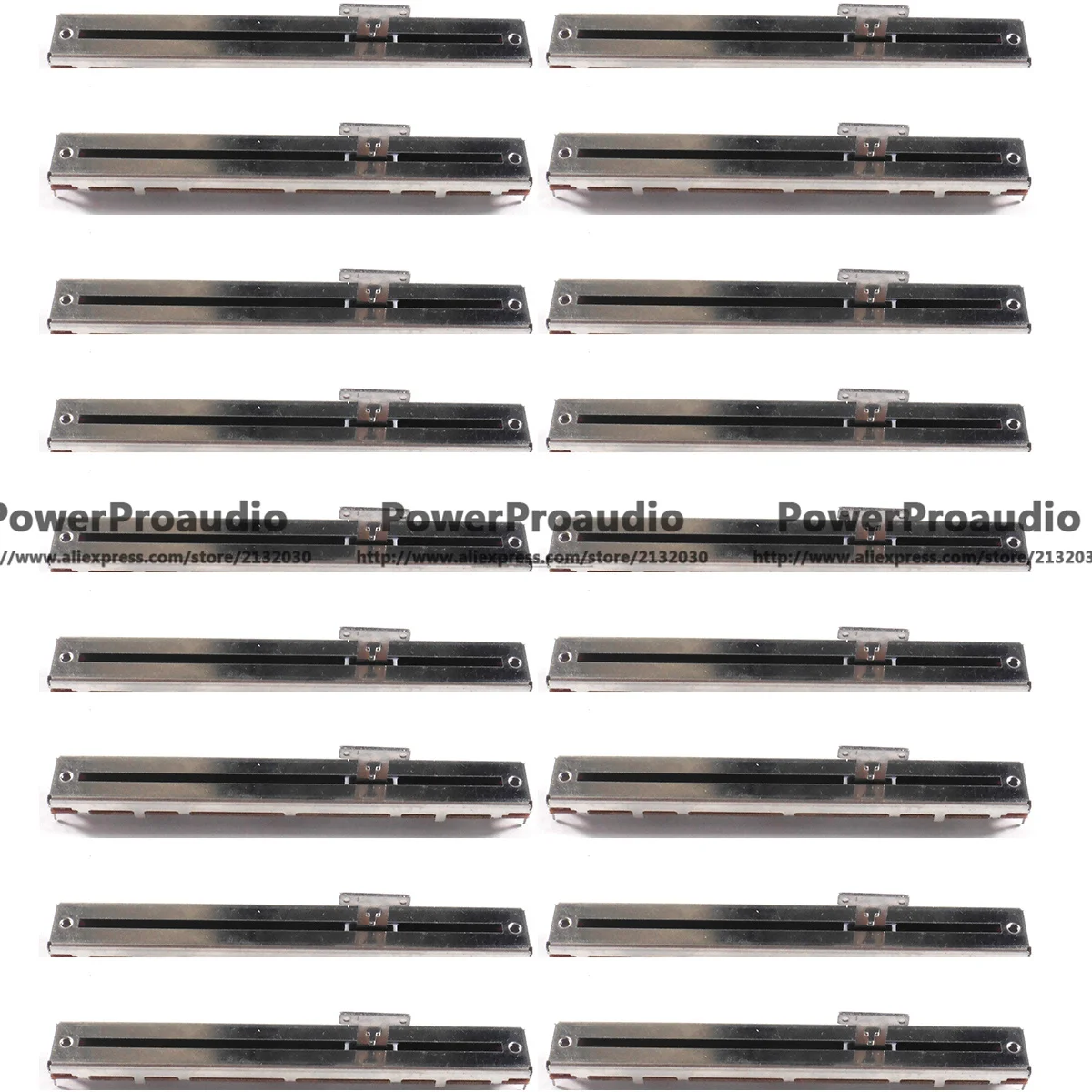 20pcs/lot 12.8CM 128MM For Behringer X32 mixer B10K DOUBLE mixer potentiometer 4+4 8 feet 13MMT Sliding Potentiometer