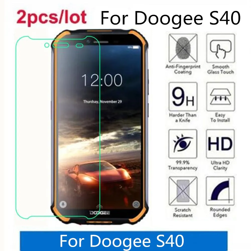 Закаленное стекло Для Doogee S40 2.5D Premium Защитная пленка для экрана на защитная