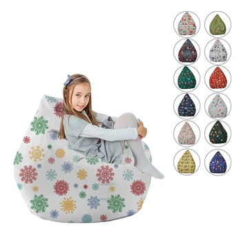 

Christmas Bean Bag Covers Soft Beanbag Chair Cover Without Filling Stuffed Animals Doll Toys Storage Sofa Cover 60*65cm 2020
