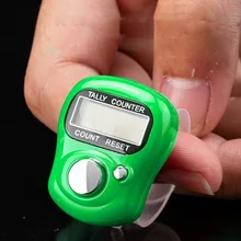 1pc mini marcador de ponto e linha contador de dedo lcd eletrônico digital para costura tricô tecer ferramenta