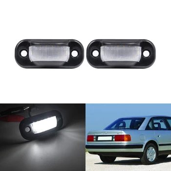 

Fits For Audi 80 B4 91-95 For Cabridet (Type 8G) 91-2000 For 100 C4 90-94 For A6 C4 94-97 SMD White Led License Plate Lights