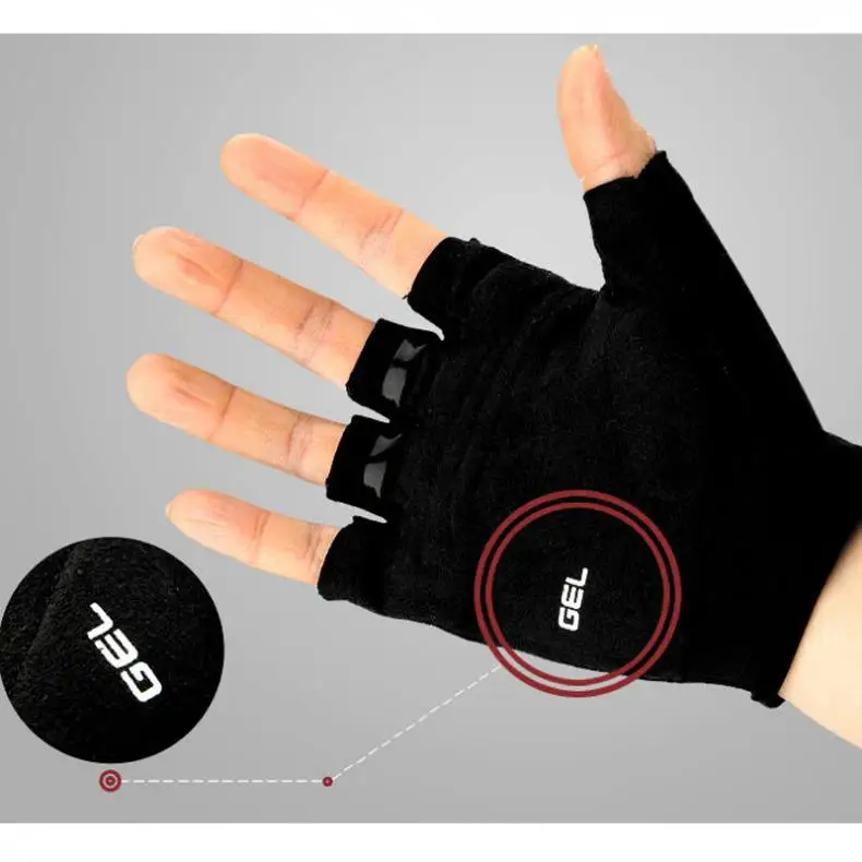 SAHOO мужские велосипедные перчатки с полупальцами черные MTB велосипедные спортивные перчатки из дышащего материала велосипедные перчатки