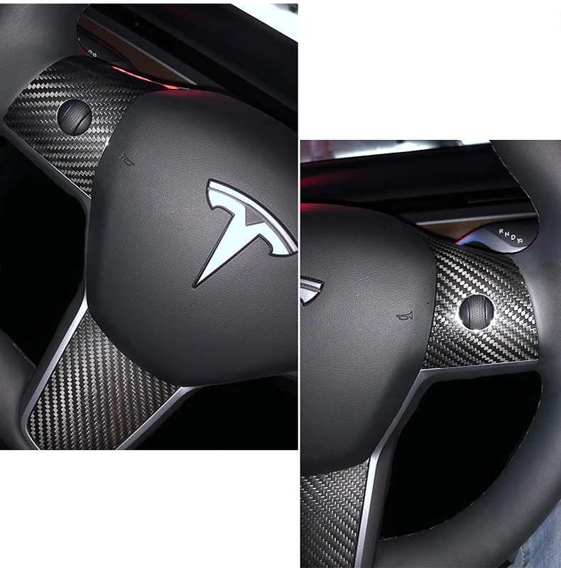 特斯拉model 3方向盘贴片8
