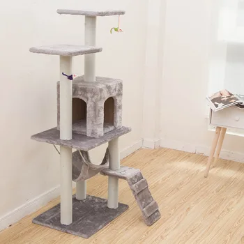 

Cat Climbing Frame Through Skylight Column House Large Tree Wall-style Self-made Diy Material Toys for All Seasons