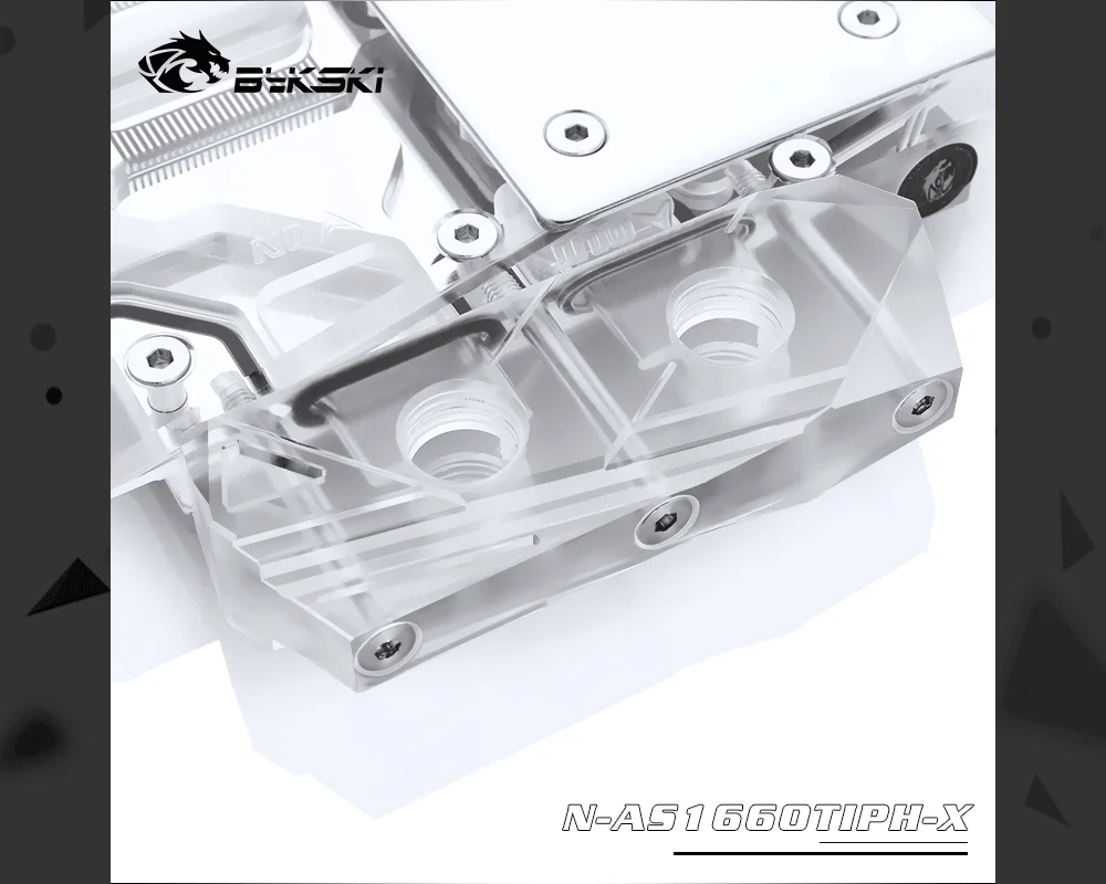 Bykski Full Cover Graphics Card Water Cooling Block, For Asus GTX 1660 Ti TUF/Phoinx, 2060 TUF Gaming, N-AS1660TIPH-X  