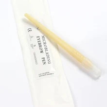 10 шт одноразовые, для микрообработки ручки для ручного татуажа бровей Tebori ручка с 12CF/14CF/17CF/18U лезвие Набор для перманенного макияжа бровей инструмент